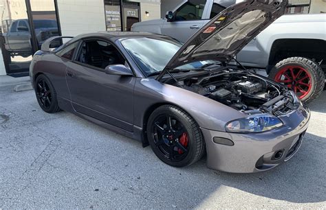 Sold - 44K Original Mile Magenta Grey Pearl 1997 Mitsubishi Eclipse GSX