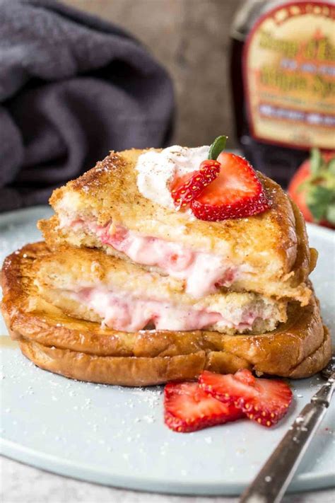 Strawberry Cheesecake Stuffed French Toast Recipe