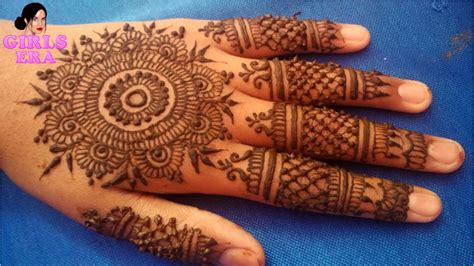 Love mehendi designs for hands but don't want your hands to be filled completely with the design? How to Apply Easy Simple Mandala Mehndi Design for Back ...