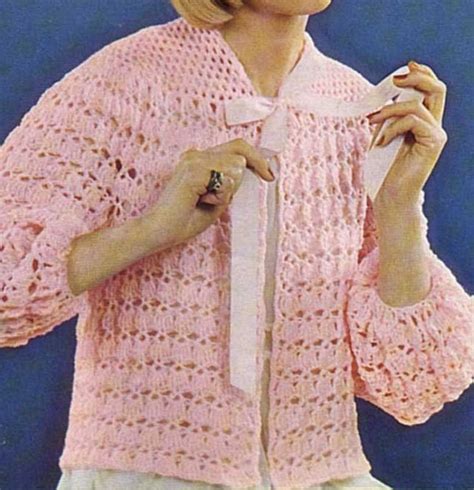 Free Crochet Bed Jacket Pattern A Crafting I Will Go