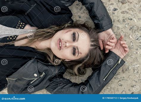 Portrait Of Young Woman With Scarred Face Stock Photo Image Of Adult