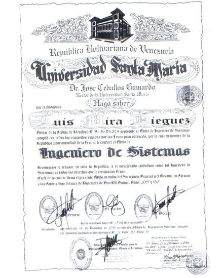 Registrar Tú Título Universitario Venezuela