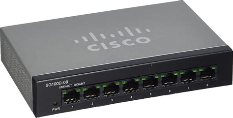 Cisco Sg100d 08 Conmutador De Red No Administrado L2 Negro Switch De