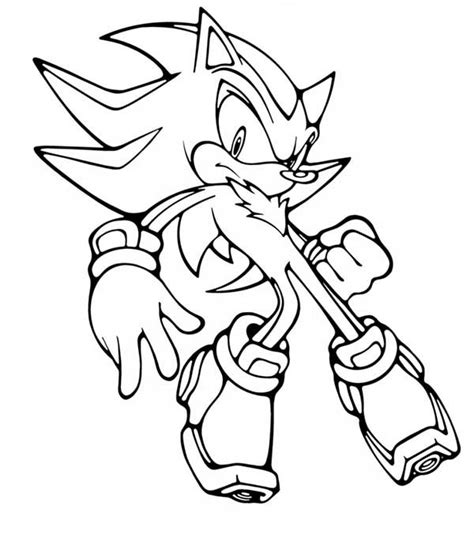 Amazing Metal Sonic Coloring Page : Kids Play Color