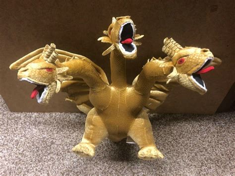 Godzilla Origins King Ghidorah Plush Toy Vault 2002 Excellent Condition