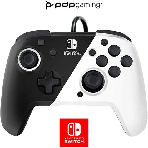 Pdp Gaming Faceoff Deluxe Wired Switch Pro Controller Black And