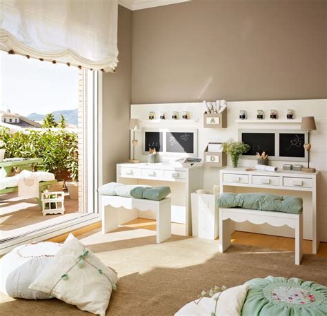 Beige And Mint Green Kids Bedroom For Two Kidsomania