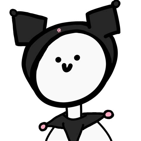 Kuromi Stick Figure Who I Made To Match With The My Melody One I Made