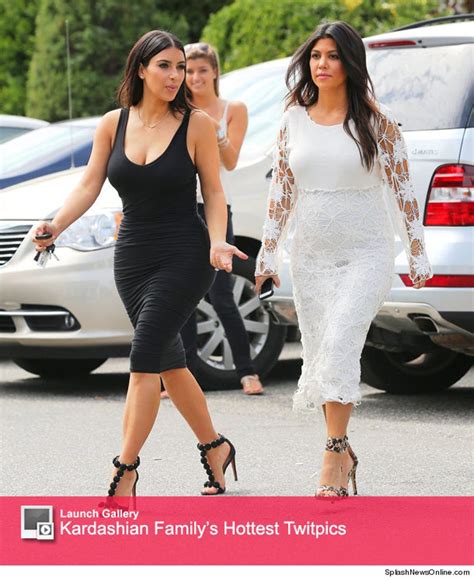 Kim And Kourtney Kardashian Rock Skin Tight Dresses In Ny