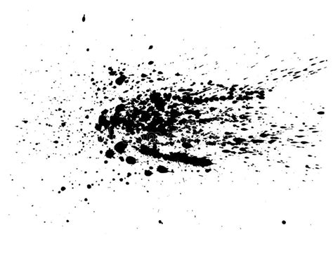 Acuarela Negra Abstracta Del Chapoteo De La Tinta Textura Del Espray