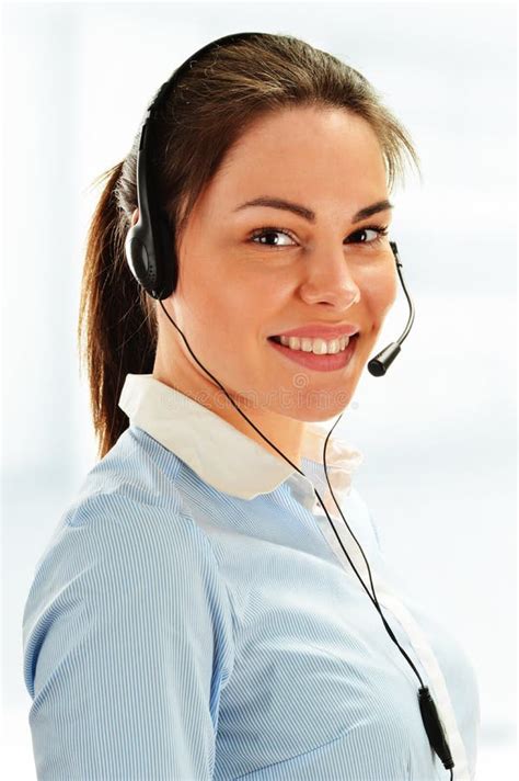 Call Center Operator Customer Support Stock Photo Image Of Reception
