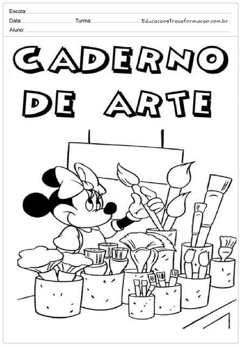 Capa De Artes Para Colorir