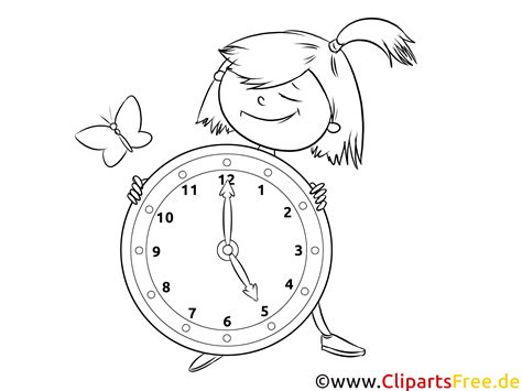 Aprenda el reloj para colorear la imagen (10)