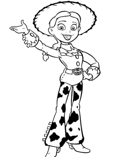 To print the page you would like. Toy Story Jessie Waving Coloring Page | Toy story coloring ...