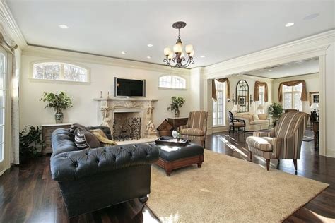 21 Riveting Living Rooms With Dark Wood Floors Pictures