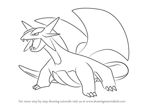 Mega Salamence Pages Coloring Pages