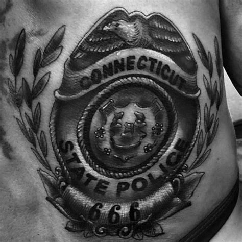 Michael, a department badge or. 50 Police Tattoos For Men - Law Enforcement Officer Design ...