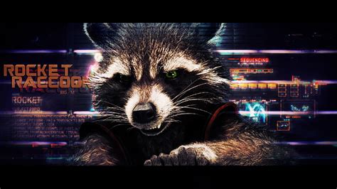 X Px Free Download HD Wallpaper Rocket Raccoon Illustration Guardians Of The Galaxy