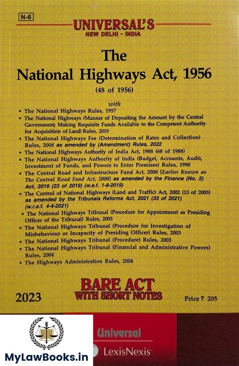 The National Highways Act 1956 Edition 2023