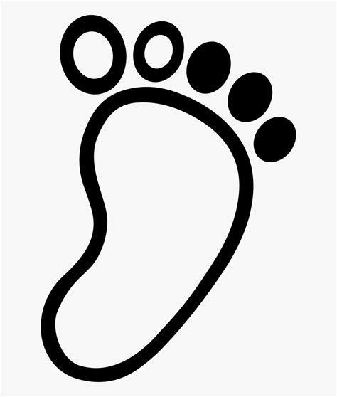 Transparent Footprints Clipart Drawing Of A Footprint Free