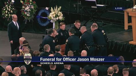 Funeral For Officer Jason Moszer Part 1 Youtube