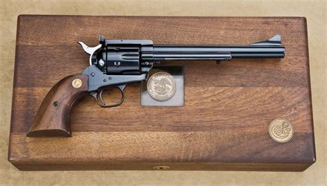 Cased Colt New Frontier Saa Revolver 45 Cal 7 12 Barrel Blue