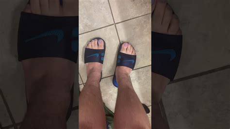 Blue Boy Toes In Blue Slides Youtube