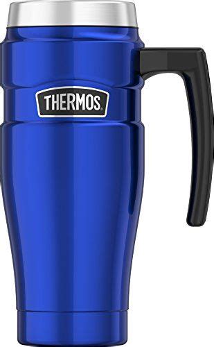 thermos stainless king vacuum insulated travel mug 16 ounce black red travel mug insulated