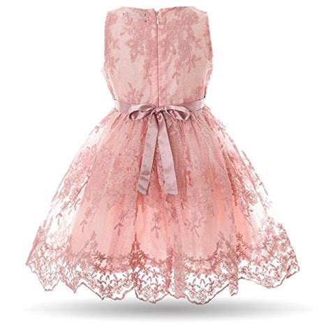 Cielarko Girls Dress Kids Flower Lace Wedding Party Dresses For 1 7 Years