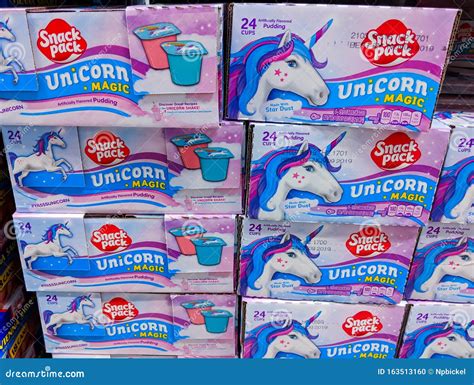 Ithaca Ny Usa March 15 2019 Snack Pack Unicorn Magic