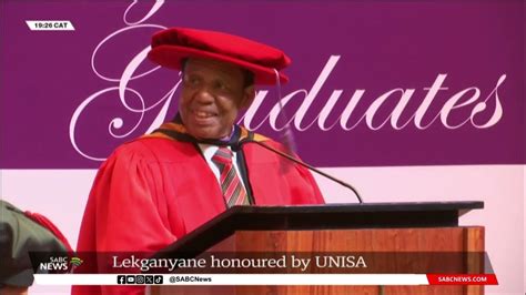 Unisa Honours Bishop Dr Engenas Lekganyane Youtube