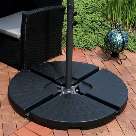 Cozybox 4 Piece Cantilever Offset Patio Umbrella Base Stand Fills Up