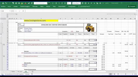 Presupuesto De Obra Ejemplos Y Formatos Excel Word Y Pdfs Descarga Images