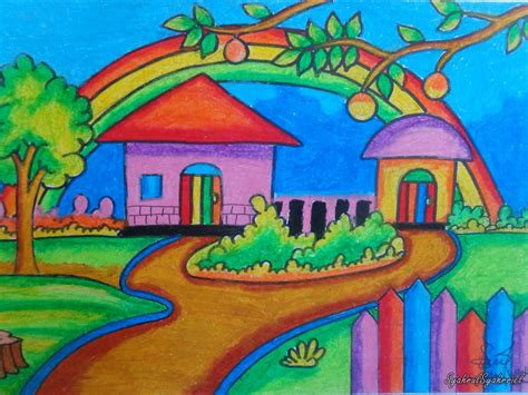 Sketsa Menggunakan Oil Pastel : Oil Pastels For Kids How ...