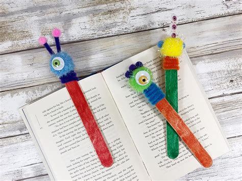 Funny Diy Popsicle Stick Bookmarks For Kids Mortimer Tragivan