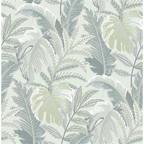 Verdant Grey Botanical Wallpaper In 2020 Botanical Wallpaper