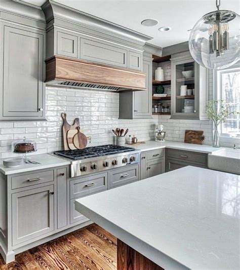 Cabinet/cabinet with door/suspension railwipe dry with a clean cloth. 6 Beautiful Light Grey Kitchen Cabinets Ideas - Dream House