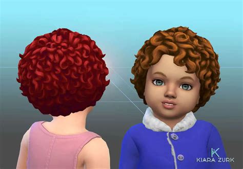 Sims 4 Hairs Mystufforigin Curls Pigtails For Toddlers Vrogue