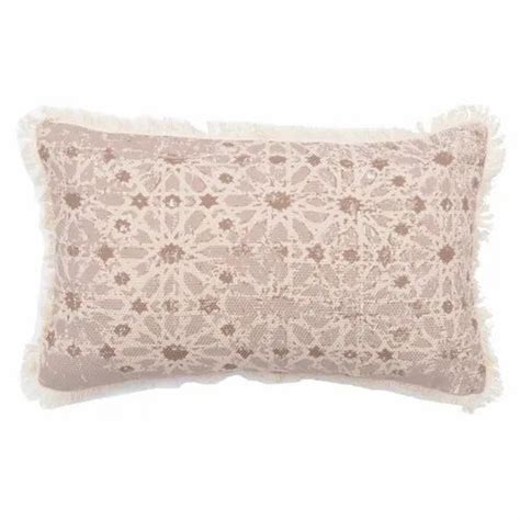 Pink Cotton Luxury Modern Printed Cushion Throw Pillow Cover For Home