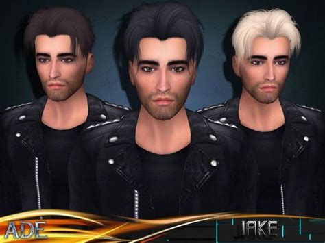 Ade Jake The Sims 4 Catalog Sims 4 Hair Male Sims Sims 4