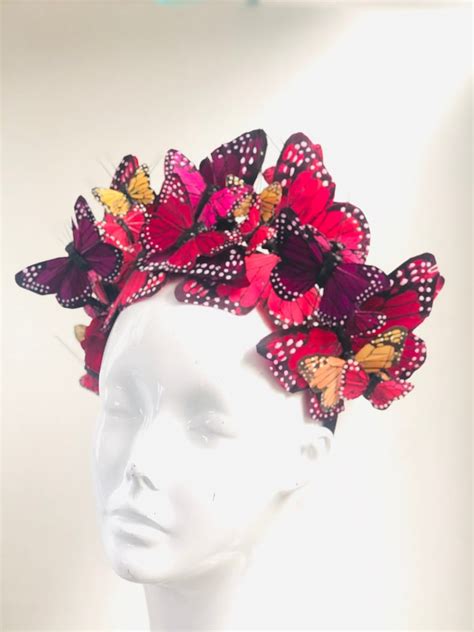 Butterfly Queen Headdress Goddess Headpiece Monarch Butterfly Etsy