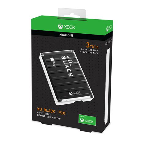 Wd Black 3tb P10 Portable Game Drive For Xbox One Wdba5g0030bbk Wesn