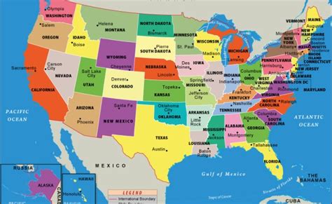 Maps Of The United States Printable Us Map With Capital Cities