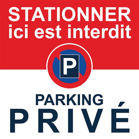 Autocollant Interdit De Stationner Car Cest Un Parking Privé