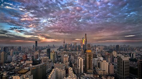 Sunset In Shanghai China Rwallpapers City Architecture Night