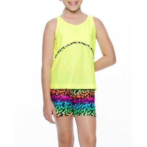 ropa deportiva para niña conjunto blusa short 012 cl