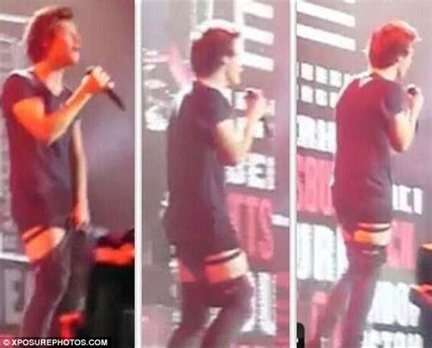 Harry Styles Flashes Audience As Liam Payne Pulls Down His Trousers At