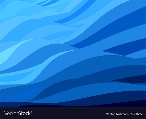 Abstract Blue Wavy Background Royalty Free Vector Image