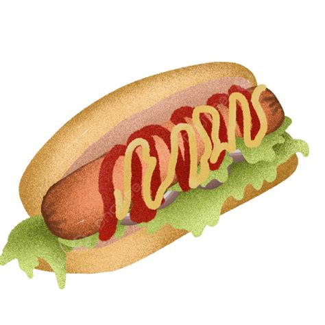Hot Dog Vector Hot Dog Cartoon Hot Dog Illustration Hot Dog Png