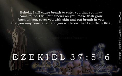 Ezekiel 37 Verses 5 6 Christian Wallpaper Free